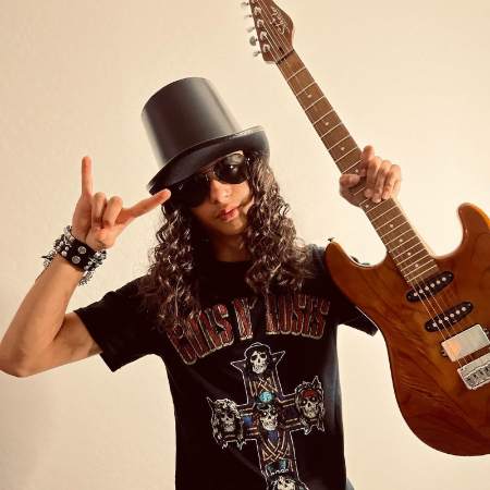 Miguel Cazarez Maro is a musician and plays guitar well.